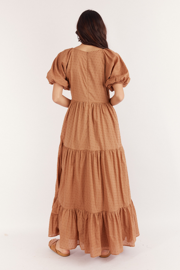 1 Valentina Maxi Dress - Brown Spot - Girl and the Sun - The Self Styler