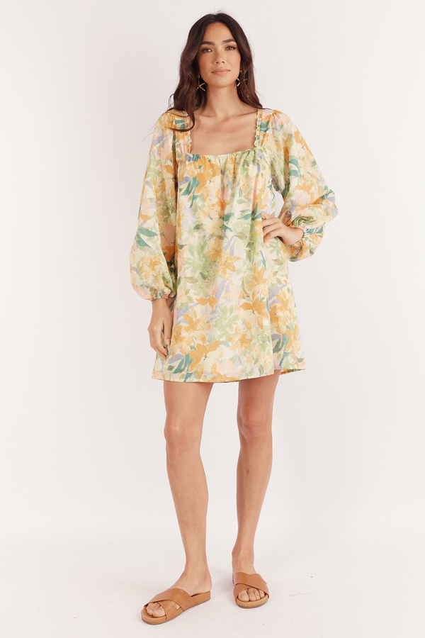 1 Dua Mini Dress - Wildflower Print - Girl and the Sun - The Self Styler