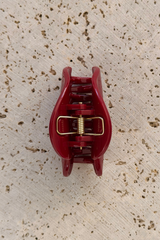 Holly Hair Claw Clip - Sangria Shimmer - The Self Styler