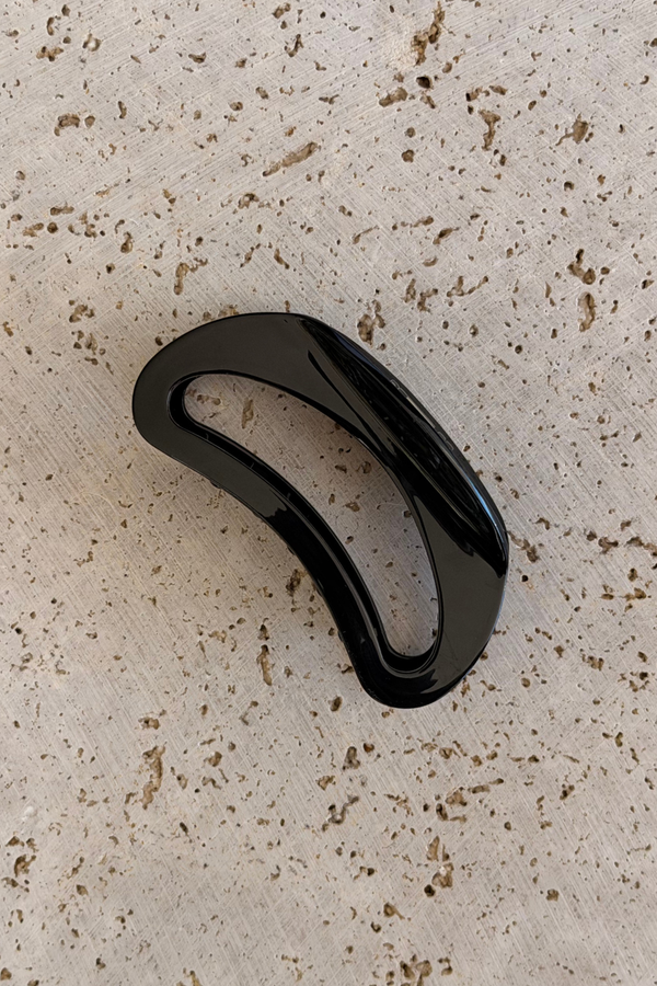 Bonnie Acetate Hair Claw Clip - Black