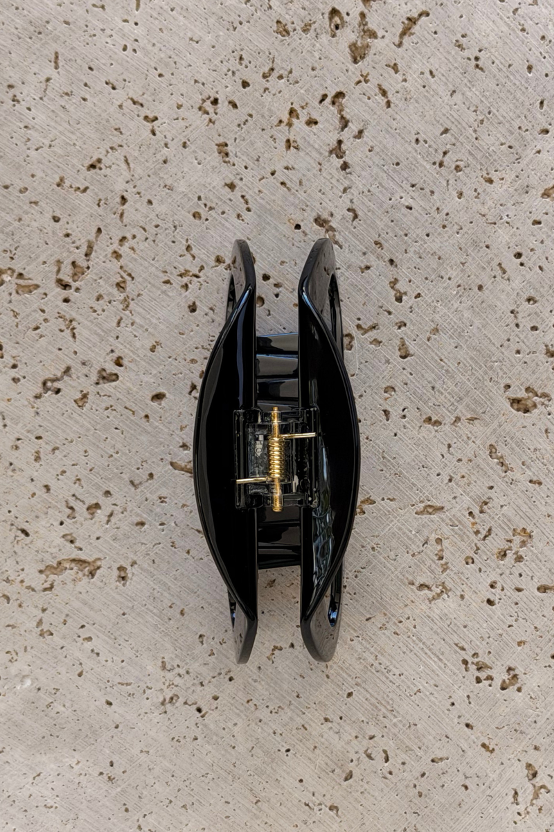 Bonnie Acetate Hair Claw Clip - Black - The Self Styler
