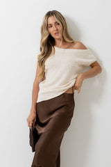 Avalon Off-The-Shoulder Top - Ivory Cream