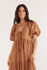 1 Valentina Maxi Dress - Brown Spot - Girl and the Sun - The Self Styler
