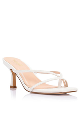 Este Strappy Mules - Chalk White