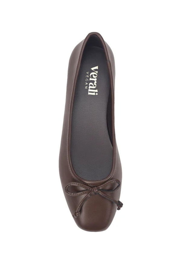 Eugenie Ballet Flats - Chocolate Brown