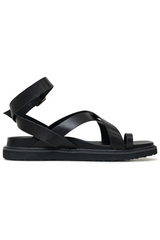 Zinnia Gladiator Sandal - Black - The Self Styler