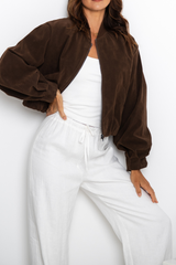 Sommer Straight-Leg Linen Pants - White - The Self Styler