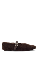 Tilt Teddy Ballet Flats - Chocolate