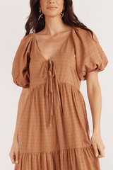1 Valentina Maxi Dress - Brown Spot - Girl and the Sun - The Self Styler