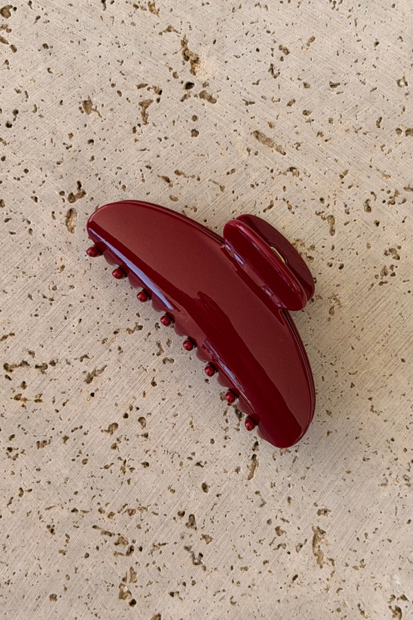 Paloma Hair Claw Clip - Sangria Shimmer