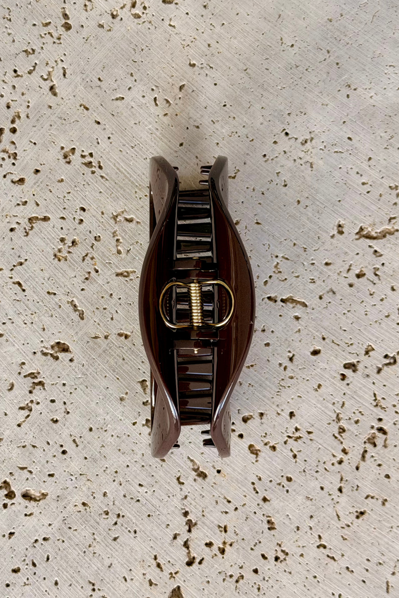 Lola Hair Claw Clip - Choc Brown Shimmer - The Self Styler