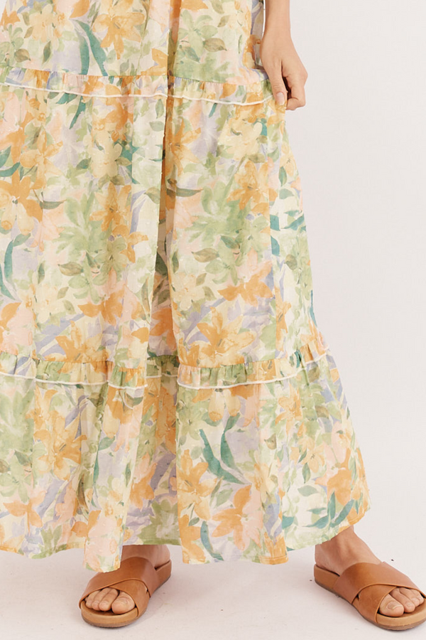 1 Yelena Midi Dress - Wildflower Print - Girl and the Sun - The Self Styler