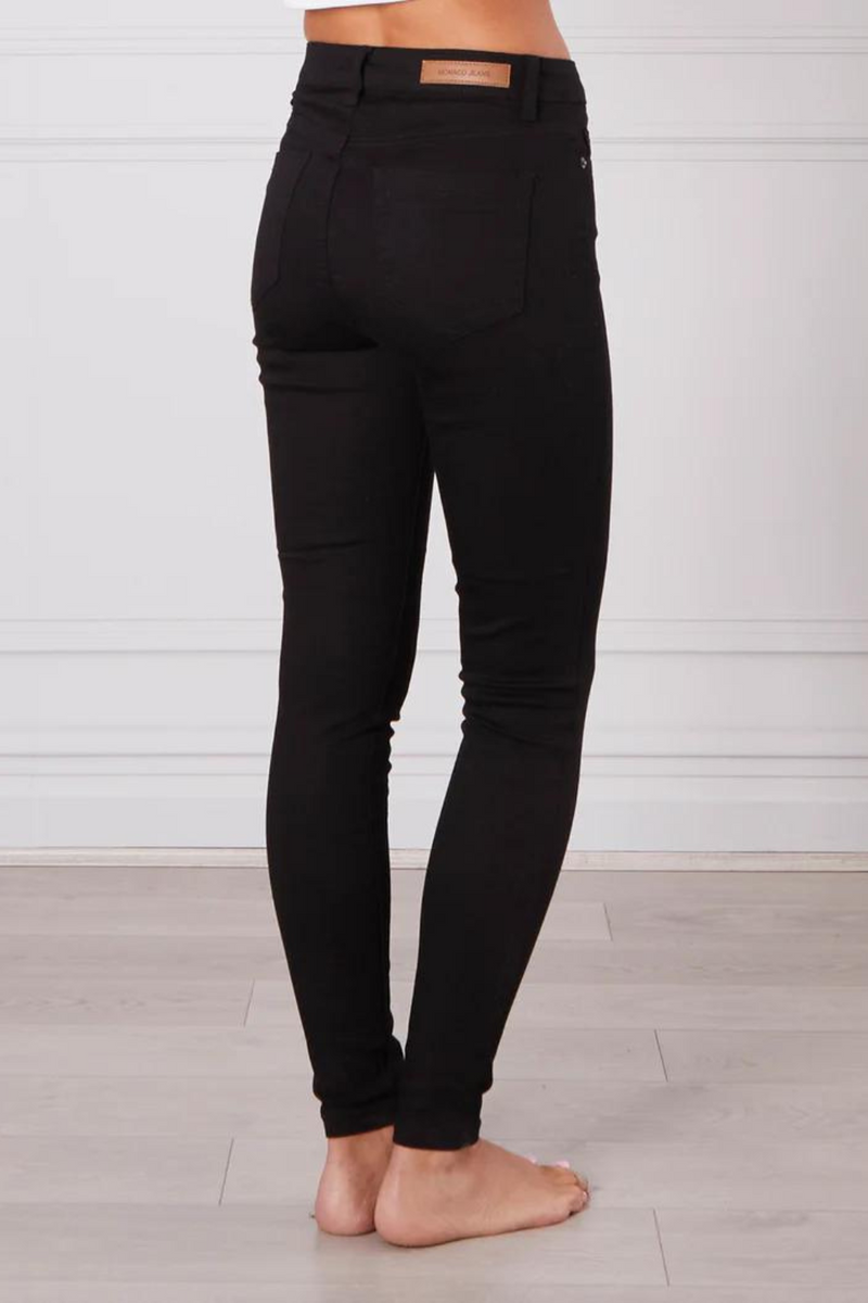 Gigi Skinny Leg Denim Jeans - Black Wash - The Self Styler