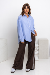 Bentley Relaxed-Fit Shirt - Blue Stripe