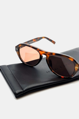 Blanc Round Frame Sunglasses - Dark Tort