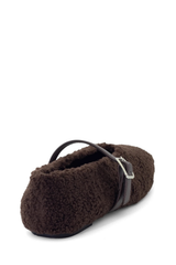 Tilt Teddy Ballet Flats - Chocolate