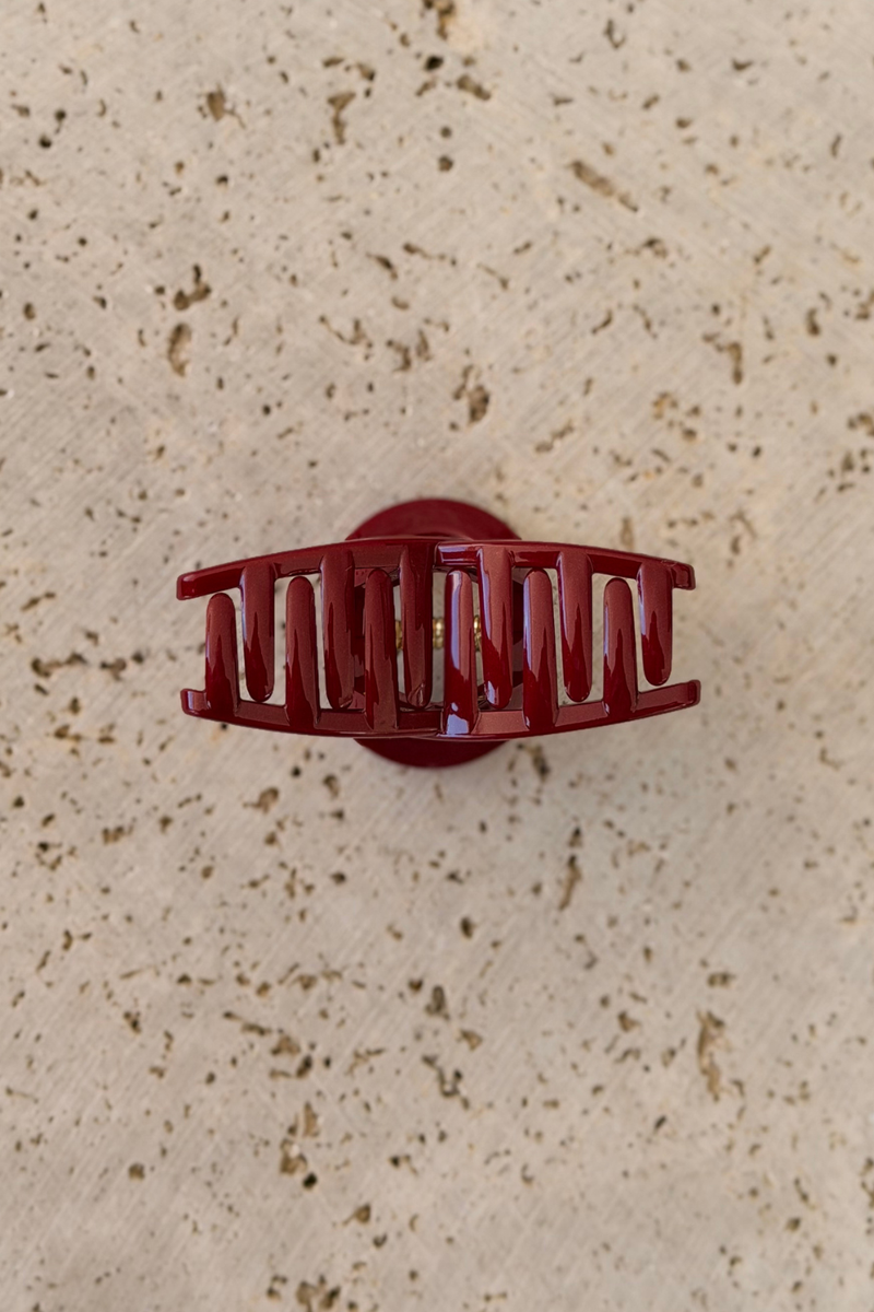 Posie Loop Hair Claw Clip - Sangria Shimmer - The Self Styler