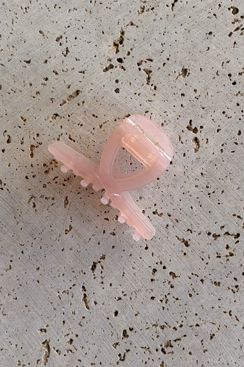Leah Acetate Loop Hair Claw Clip - Pink - The Self Styler