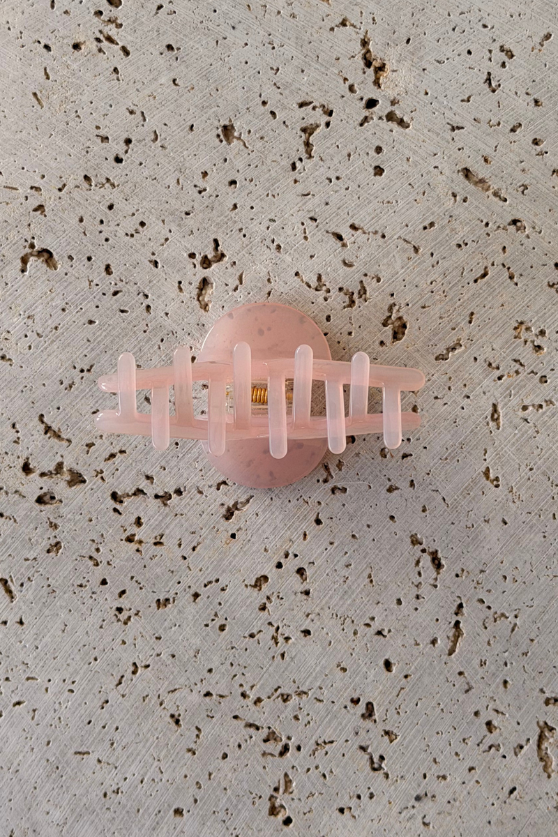 Leah Acetate Loop Hair Claw Clip - Pink - The Self Styler