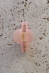 Leah Acetate Loop Hair Claw Clip - Pink - The Self Styler