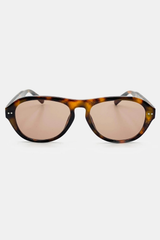 Blanc Round Frame Sunglasses - Dark Tort