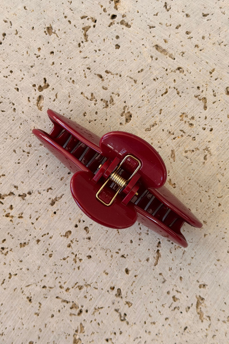 Paloma Hair Claw Clip - Sangria Shimmer - The Self Styler