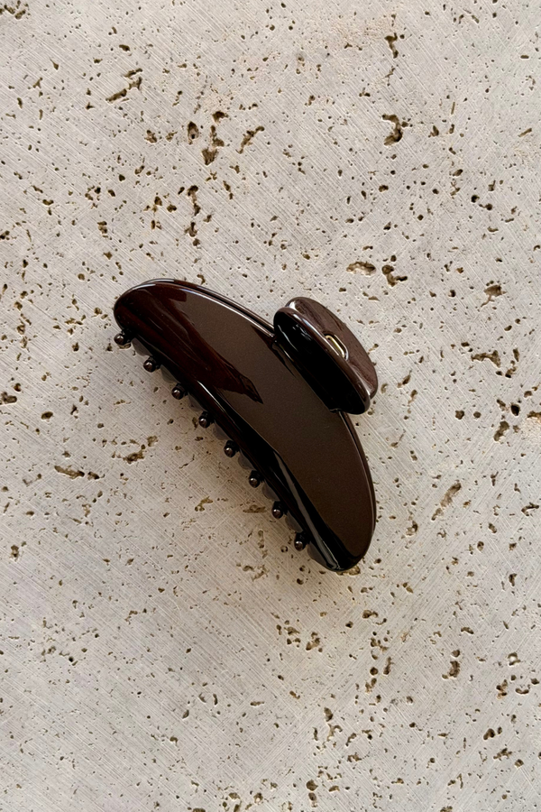 Paloma Hair Claw Clip - Choc Shimmer