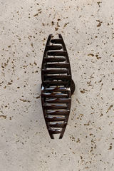 Lucia Loop Hair Claw Clip - Choc Shimmer - The Self Styler