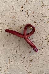 Lucia Loop Hair Claw Clip - Sangria Shimmer - The Self Styler