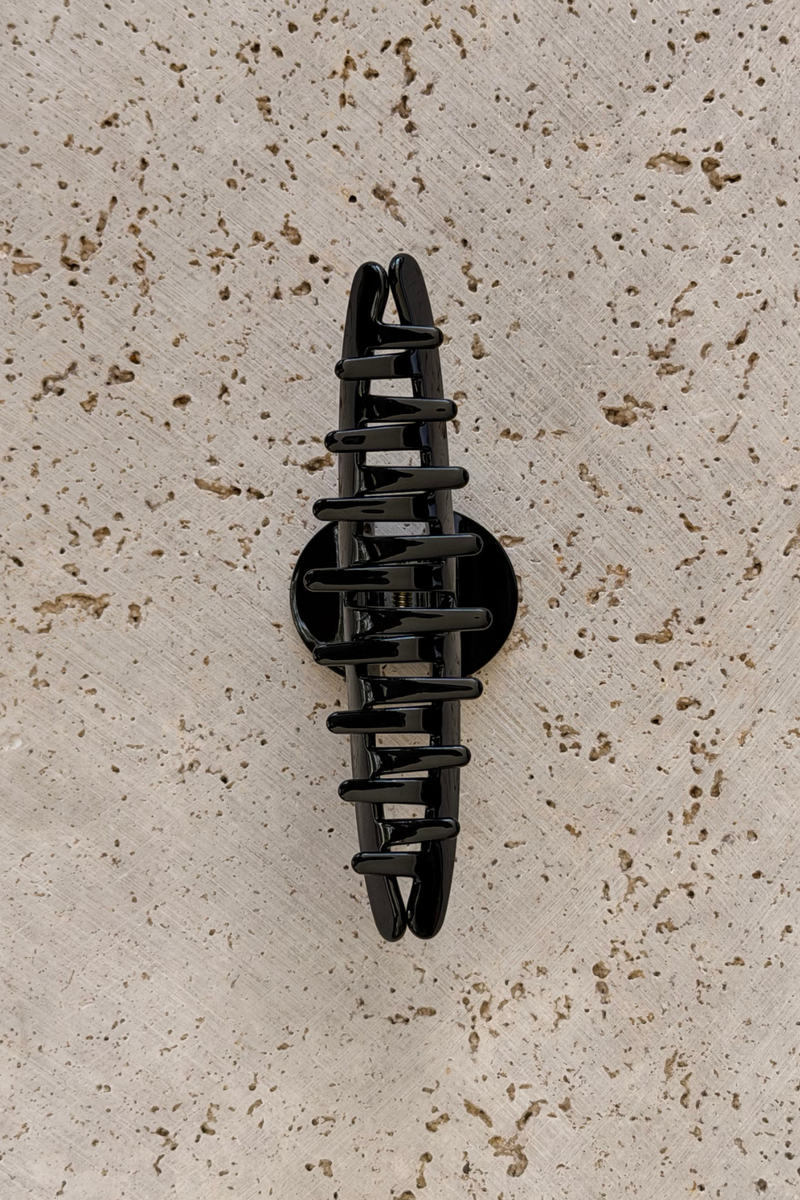 Milani Acetate Loop Hair Claw Clip - Black - The Self Styler