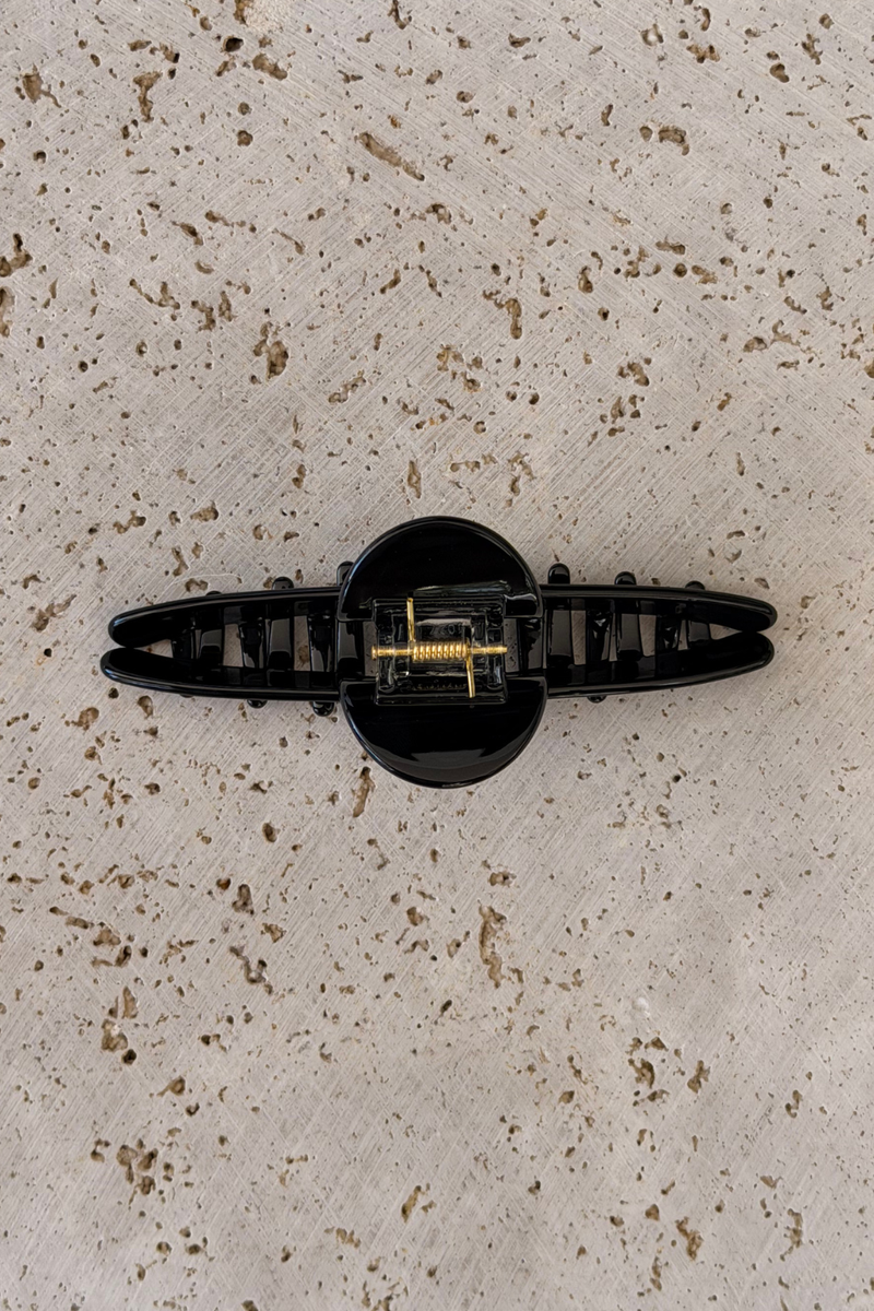 Milani Acetate Loop Hair Claw Clip - Black - The Self Styler