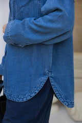 Addi Lyocell Denim Shirt - Mid Wash