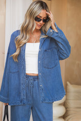 Addi Lyocell Denim Shirt - Mid Wash