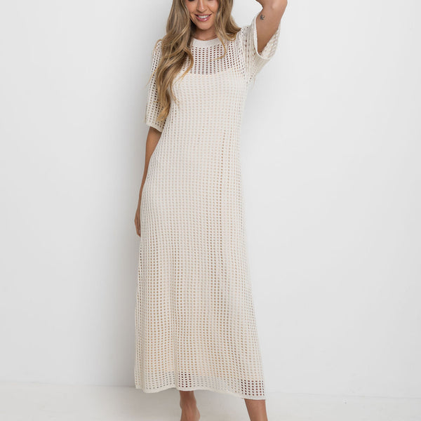 Airlie Crochet Midi Dress