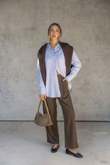 Aston Cotton Shirt - Chalk Blue