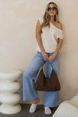 Avalon Off-The-Shoulder Top - Ivory Cream