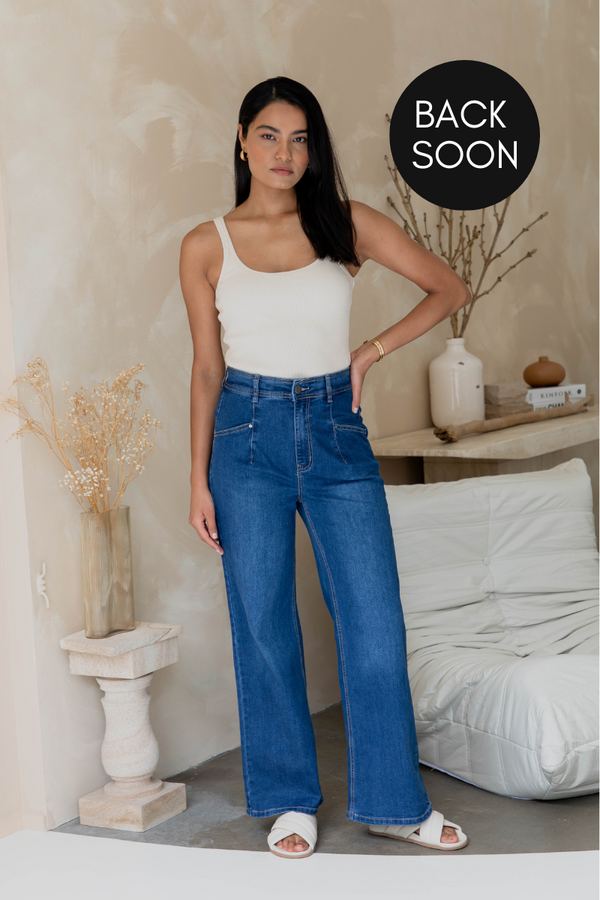 Reuben High-Rise Denim Shorts - Light Wash - The Self Styler - The Self Styler