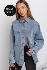 Banksy Relaxed-Fit Denim Jacket - Vintage Wash - The Self Styler - The Self Styler