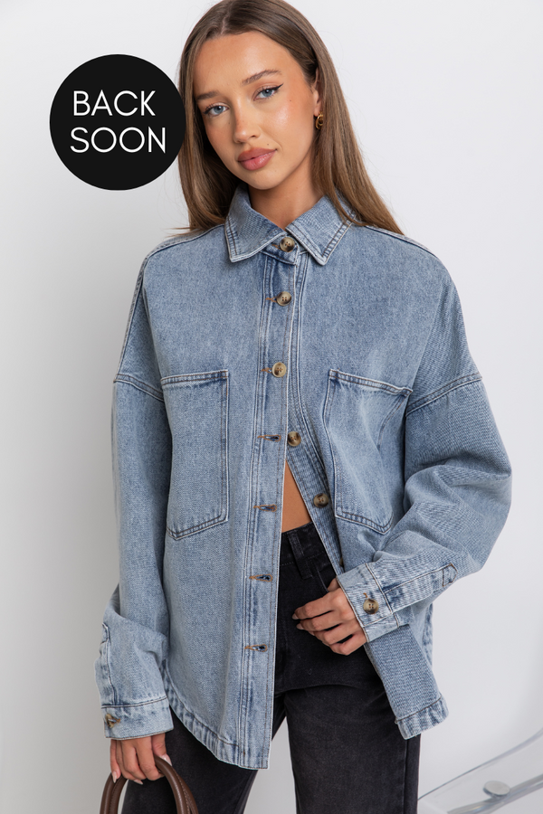 Banksy Relaxed-Fit Denim Jacket - Vintage Wash - The Self Styler - The Self Styler