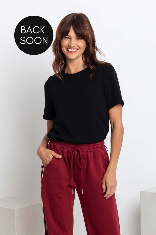 Lakey Relaxed-Fit Top - Black - The Self Styler