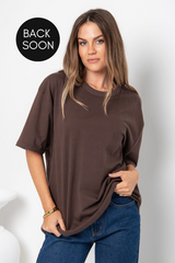 Sonny Relaxed-Fit Tee - Choc Brown - The Self Styler
