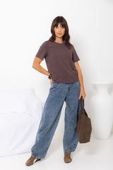 Baylee Basic Tee - Chocolate