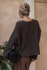 Bonnie Knit Jumper - Chocolate