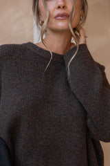 Bonnie Knit Jumper - Chocolate