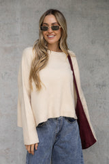 Bonnie Knit Jumper - Stone