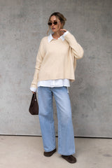Bonnie Knit Jumper - Stone