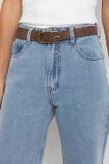 Dakota Straight-Leg Denim Jeans - Light Blue Wash