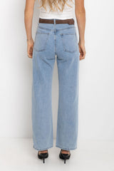 Dakota Straight-Leg Denim Jeans - Light Blue Wash