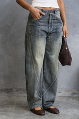 Dion Barrel Denim Jeans - Acid Wash