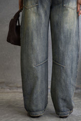 Dion Barrel Denim Jeans - Acid Wash